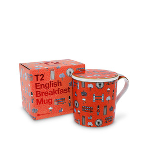 T2 티투 머그 &amp; 인퓨저 잉글리쉬 블랙퍼스트 차거름망 English Breakfast Mug with Infuser